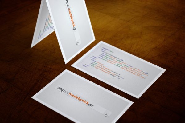 I love Code - Business Card